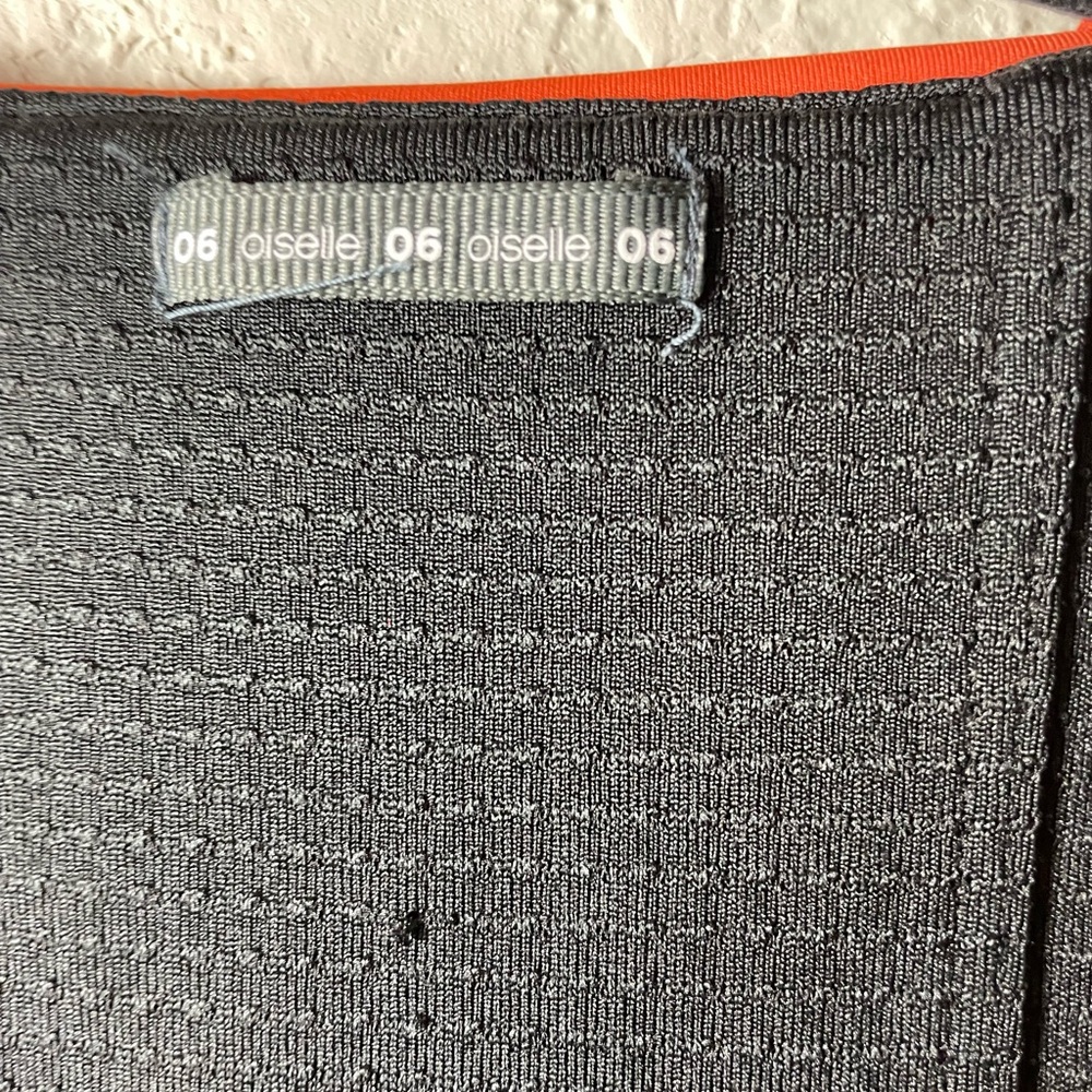 oiselle Bright Orange Front Zip Sports Bra - Picture 4 of 4